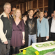 The CSI gang celebrating the show’s 200th episode.